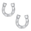 Thumbnail Image 1 of Child's Horseshoe Stud Earrings in Sterling Silver