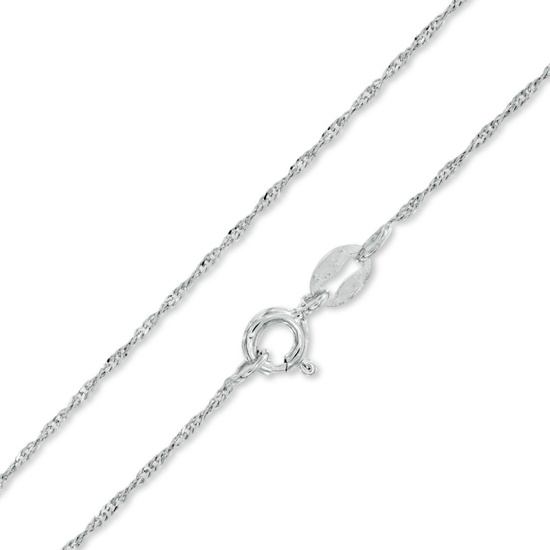 Made in Italy Gauge Singapore Chain Necklace in Sterling Silver