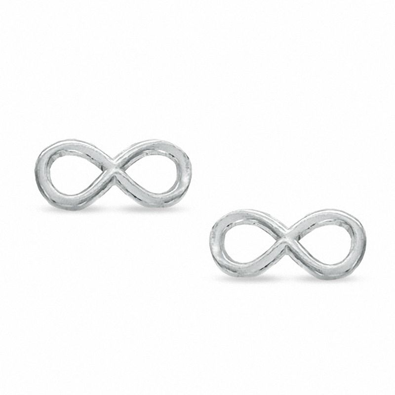 Infinity Stud Earrings in Sterling Silver | Banter