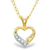 Thumbnail Image 1 of Child's Cubic Zirconia Heart Pendant  in 14K Gold Fill - 15&quot;