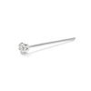 Thumbnail Image 2 of 14K Semi-Solid White Gold Nose Stud Set - 22G