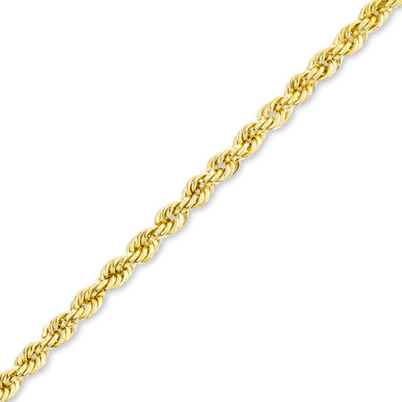 10K Gold Bonded Sterling Silver Rope Chain Anklet - 9"
