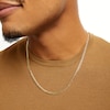 Thumbnail Image 2 of 100 Gauge Curb Chain Necklace in 10K Hollow Gold Bonded Sterling Silver - 22&quot;