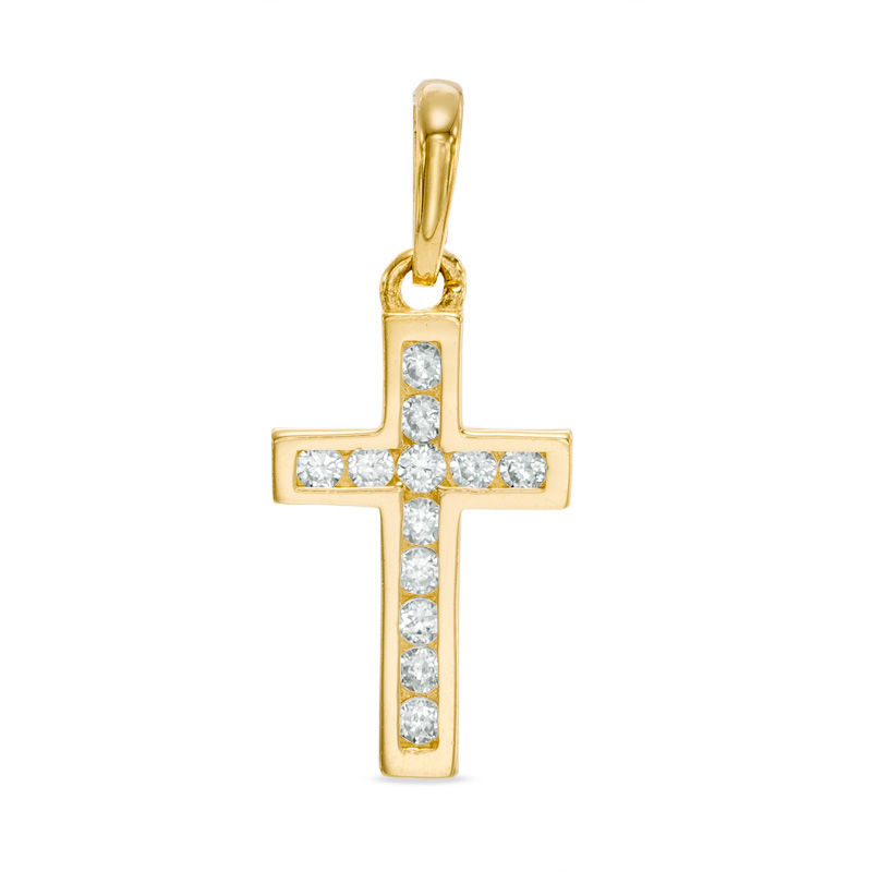 925 Sterling Silver Womens or Girls Cubic Zirconia Cross Pendant Necklace |  eBay