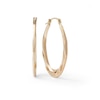 Thumbnail Image 1 of Oval Twist Hoop Earrings in 10K Gold