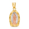 Thumbnail Image 0 of Our Lady of Guadalupe Necklace Charm in 14K Tri-Tone Gold