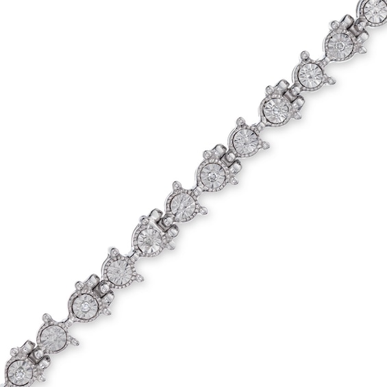 Diamond Accent Tennis Bracelet in Sterling Silver