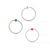 Thumbnail Image 1 of Stainless Steel Multi-Color Nose Ring Set - 20G