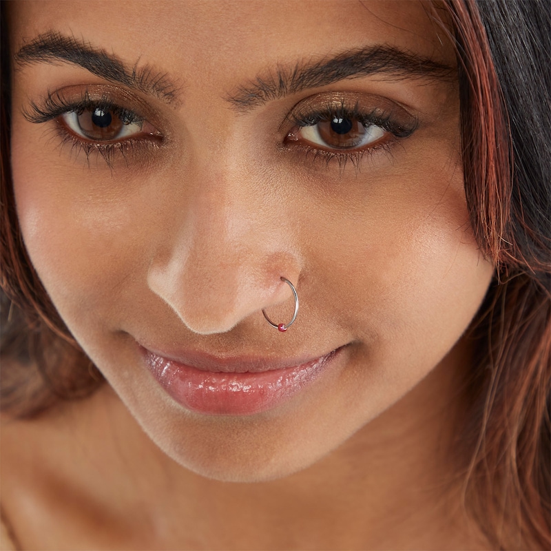 Main Image 2 of 020 Gauge Multi-Color Nose Ring Set in Solid Stainless Steel