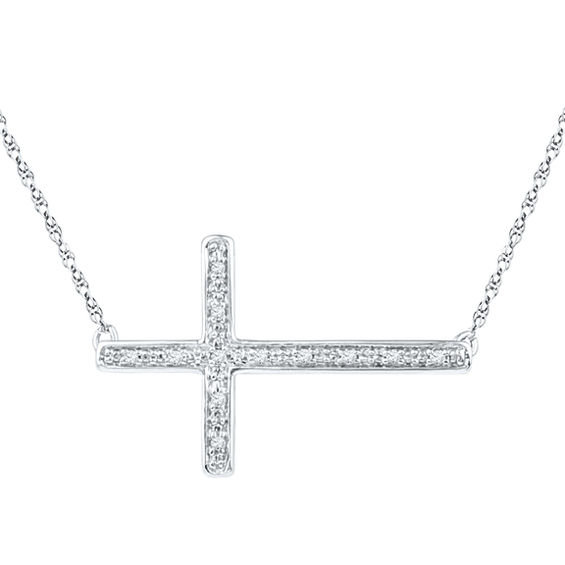 Kohls sideways on sale cross necklace