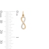 Thumbnail Image 4 of Cubic Zirconia Infinity Necklace Charm in 10K Solid Gold