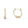 Thumbnail Image 1 of Cubic Zirconia Infinity Hoop Earrings in 10K Gold