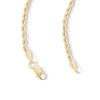 Thumbnail Image 5 of 10K Hollow Gold Rope Chain - 24&quot;