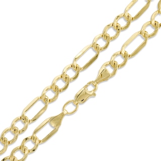 120 Gauge Figaro Chain Bracelet in 10K Gold - 9