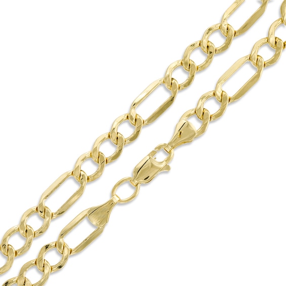 Gauge Figaro Chain Bracelet in 10K Gold