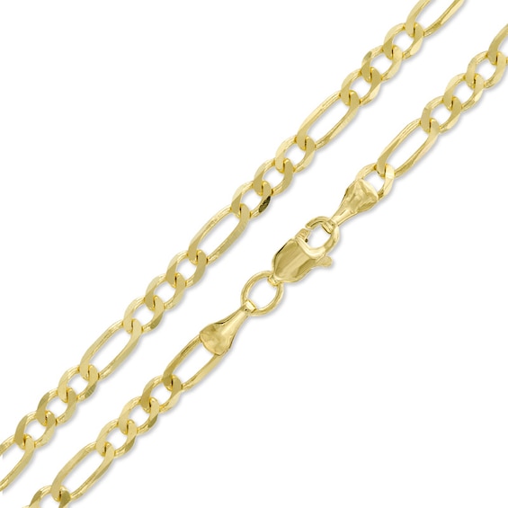 080 Gauge Figaro Chain Bracelet in 14K Gold - 8"