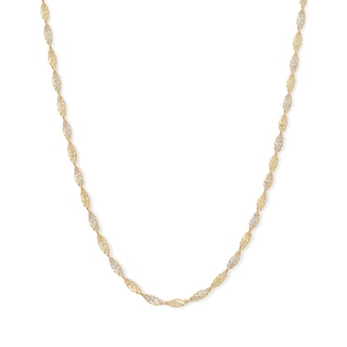 014 Gauge Rope Chain Necklace in 14K Hollow Gold - 20