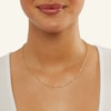 Thumbnail Image 4 of 030 Gauge Dorica Rope Chain Necklace in 10K Solid Two-Tone Gold - 18&quot;