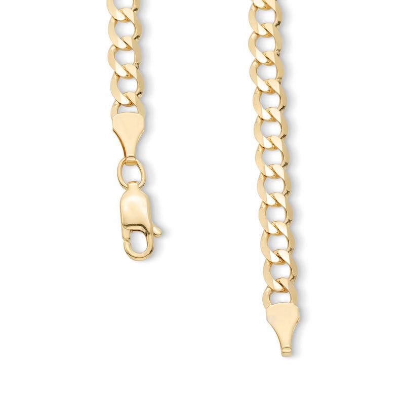 Main Image 5 of 10K Solid Gold Curb Chain - 22&quot;