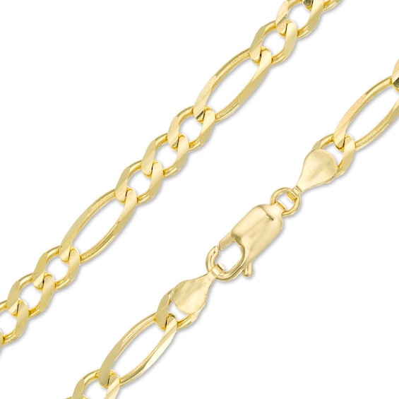 14K Gold 120 Gauge Figaro Chain Necklace - 22"