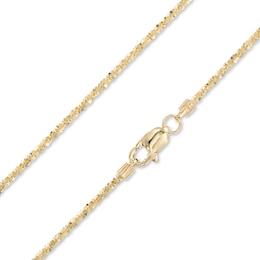 Made in Italy 020 Gauge Sparkle Chain Necklace in 14K Gold - 18&quot;