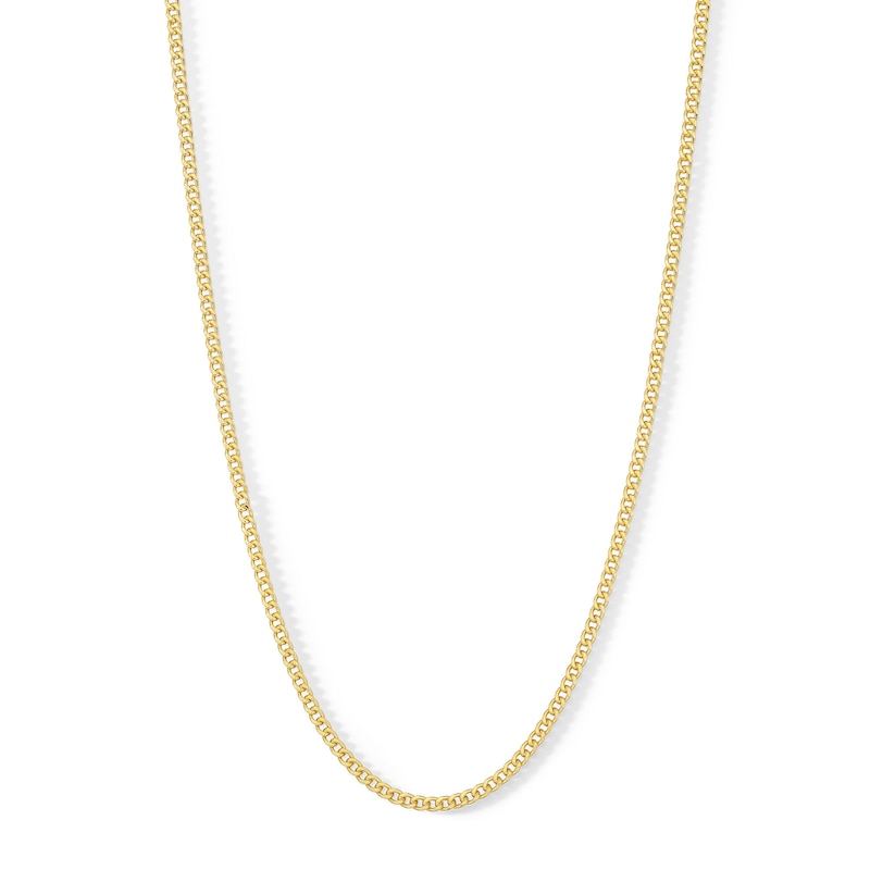 Main Image 1 of 080 Gauge Mariner Chain Necklace in 14K Hollow Gold Bonded Sterling Silver - 24&quot;