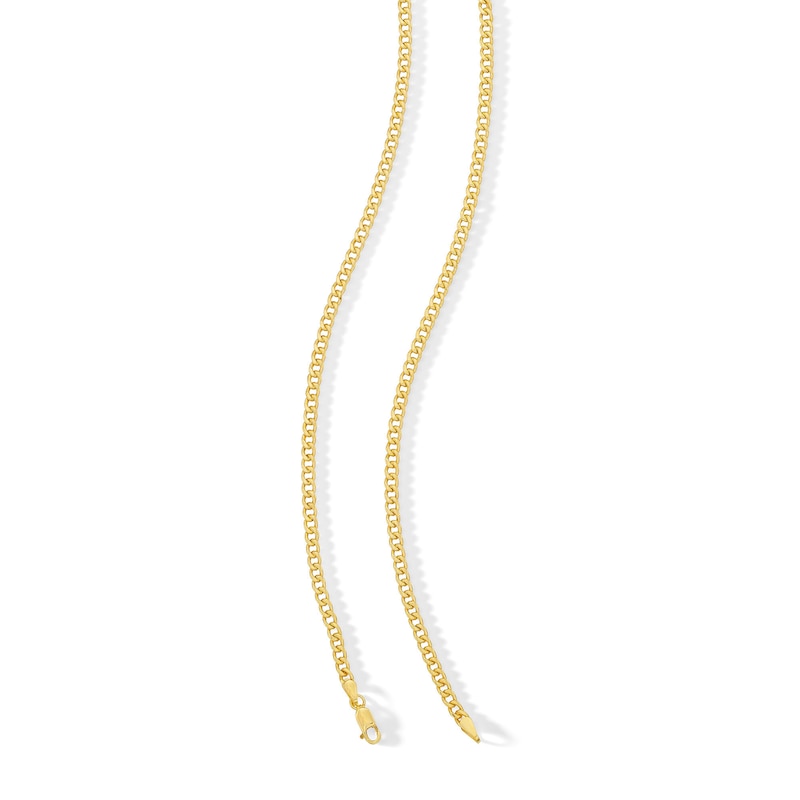 Main Image 3 of 080 Gauge Mariner Chain Necklace in 14K Hollow Gold Bonded Sterling Silver - 24&quot;