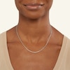 Thumbnail Image 3 of Made in Italy 030 Gauge Sparkle Chain Necklace in Sterling Silver - 18&quot;