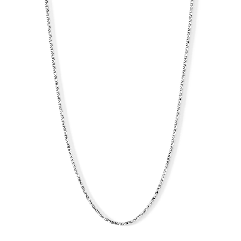 Main Image 1 of Made in Italy 160 Gauge Foxtail Chain Necklace in Sterling Silver - 18&quot;