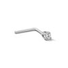 Thumbnail Image 1 of 14K Semi-Solid White Gold Diamond Accent L-Shaped Nose Stud - 22G