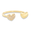 Thumbnail Image 0 of Cubic Zirconia Double Heart Bypass Toe Ring in 10K Gold