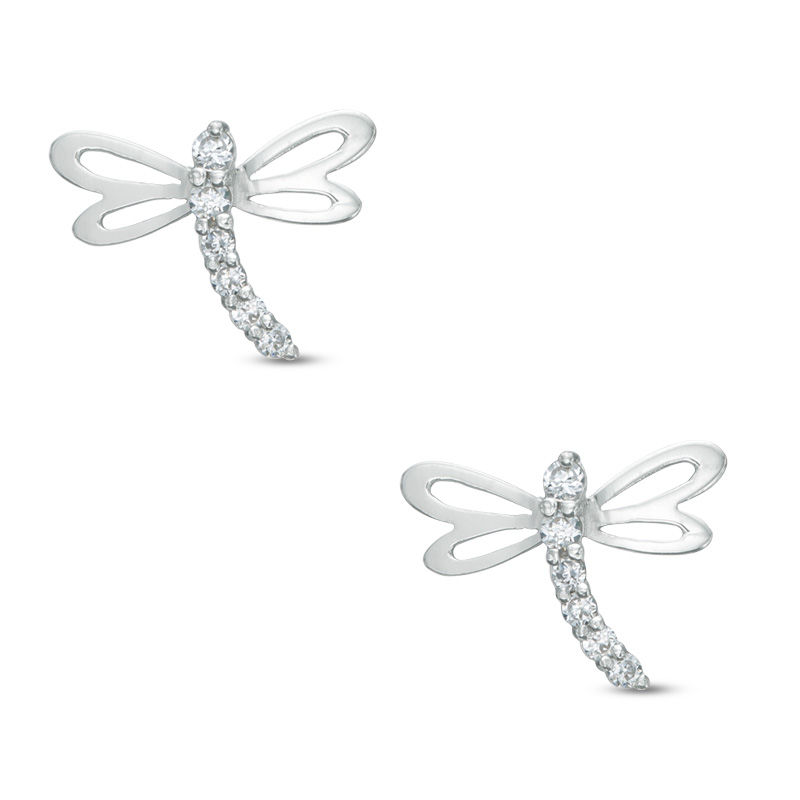 Capri Dragonfly Earrings in Sterling Silver - Landing Company