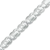 180 Gauge Concave Figaro Chain Bracelet in Sterling Silver - 9"