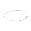 Thumbnail Image 1 of Made in Italy Double Heart Anklet in Sterling Silver - 10&quot;