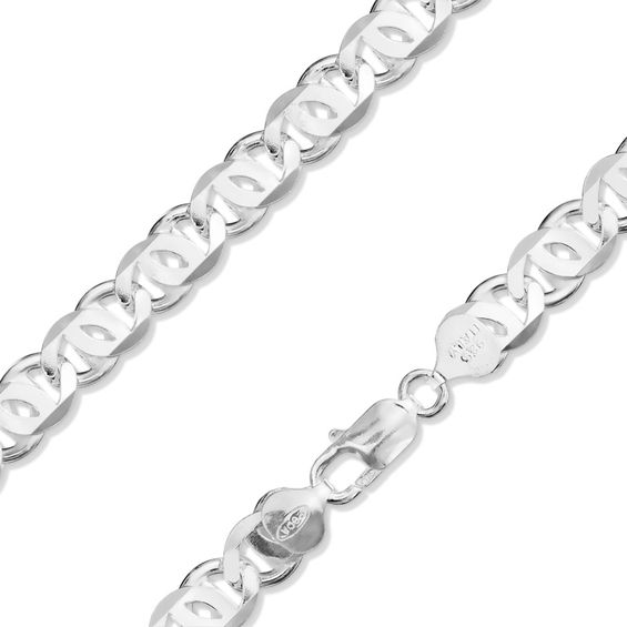 Sterling Silver 180 Gauge Cat's Eye Link Chain Necklace - 24"