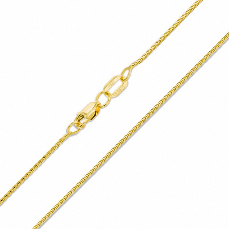 wheat chain necklace gold