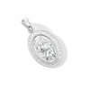 Thumbnail Image 3 of Oval Saint Christopher Protection Necklace Charm in Sterling Silver