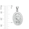 Thumbnail Image 4 of Oval Saint Christopher Protection Necklace Charm in Sterling Silver