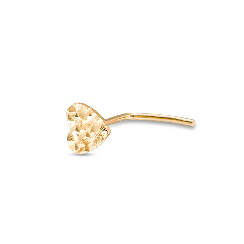 diamond l shaped nose ring