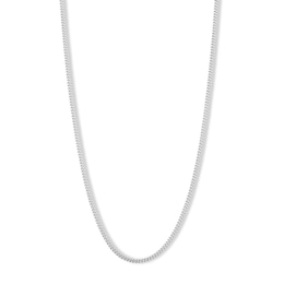 Made in Italy 060 Gauge Curb Chain Necklace in Sterling Silver - 24&quot;