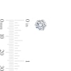 Thumbnail Image 2 of 7mm Cubic Zirconia Solitaire Stud Earrings in 14K White Gold