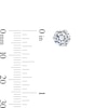 Thumbnail Image 3 of 7mm Cubic Zirconia Solitaire Stud Earrings in 14K White Gold