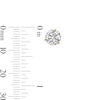 Thumbnail Image 3 of 7mm Cubic Zirconia Solitaire Stud Earrings in 14K Gold