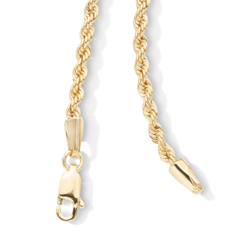 Main Image 5 of 10K Semi-Solid Gold Rope Chain - 22&quot;