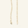 Thumbnail Image 2 of 080 Gauge Diamond-Cut Figaro Chain Necklace in 10K Solid Gold - 22&quot;