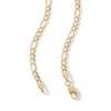 Thumbnail Image 3 of 080 Gauge Diamond-Cut Figaro Chain Necklace in 10K Solid Gold - 22&quot;