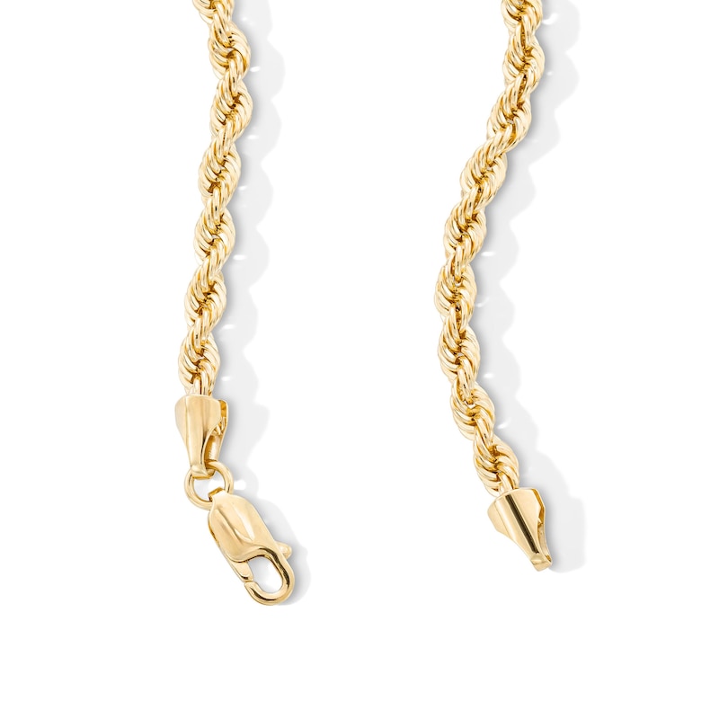 Main Image 4 of 10K Semi-Solid Gold Rope Chain - 24&quot;