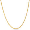 Thumbnail Image 1 of Made in Italy Child's 035 Gauge Singapore Chain Necklace in 14K Hollow Gold - 15&quot;