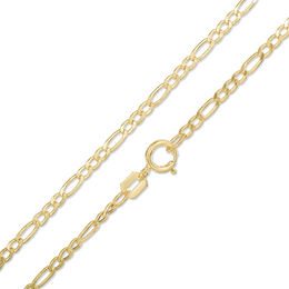 Child's 050 Gauge Figaro Chain Necklace in 14K Gold - 16&quot;