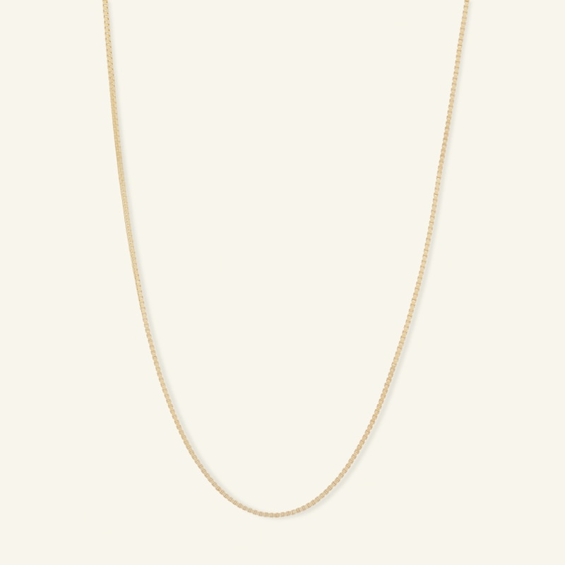 Main Image 1 of 050 Gauge Box Chain Necklace in 14K Solid Gold - 20&quot;